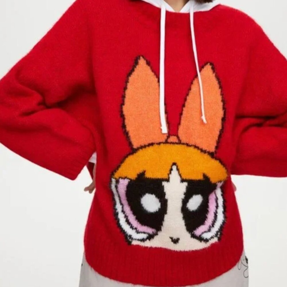 H&M x Powerpuff Girls Red Sweater
